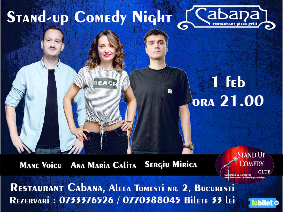 Bilete Stand Up Comedy Cu Mane Voicu Ana Maria Calita Sergiu Mirica