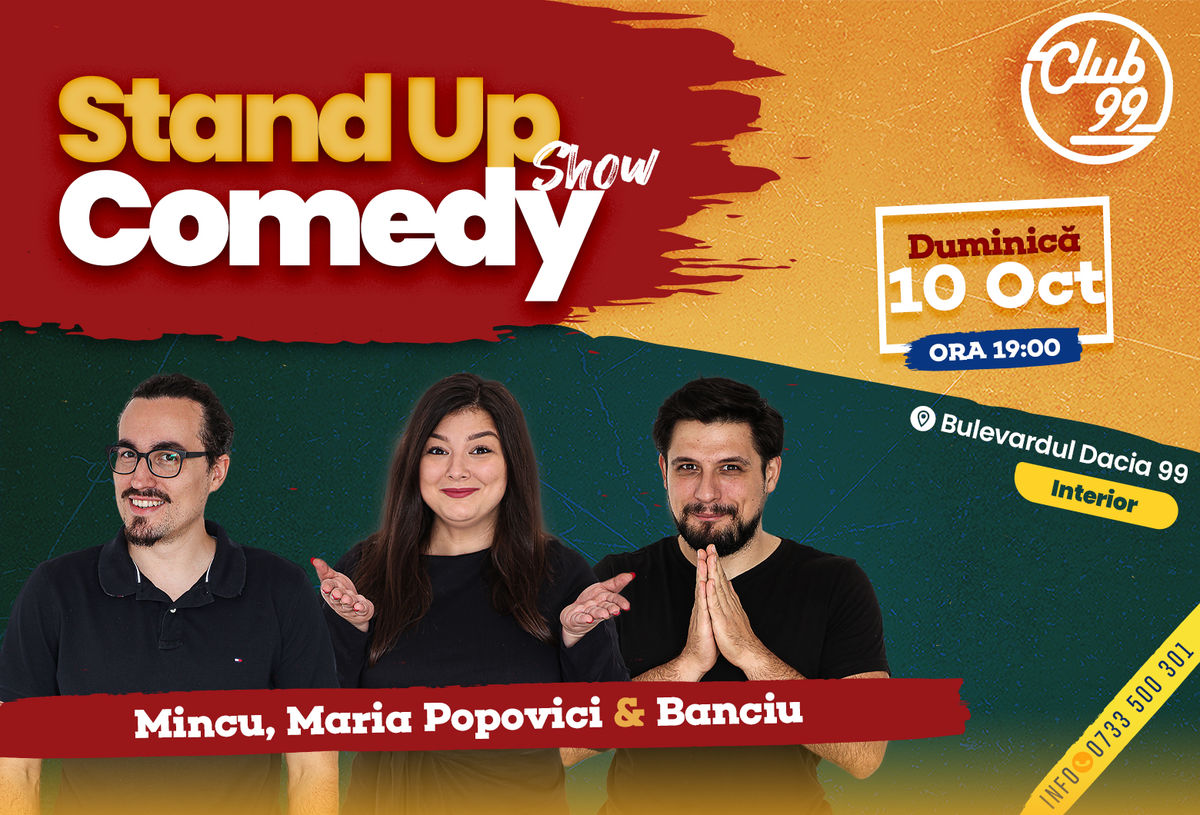 Bilete Stand Up Comedy La Club Cu Mincu Maria Popovici Banciu