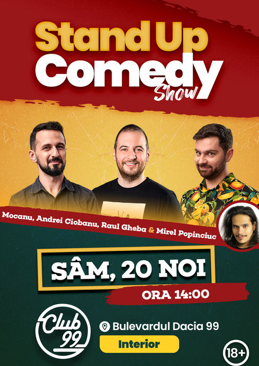 Bilete Stand Up Comedy La Club 99 Cu Alex Mocanu Andrei Ciobanu Raul