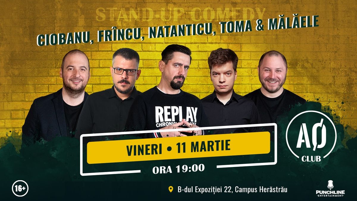 Bilete Stand up Comedy cu Ciobanu Frîncu Natanticu Toma și Mălăele