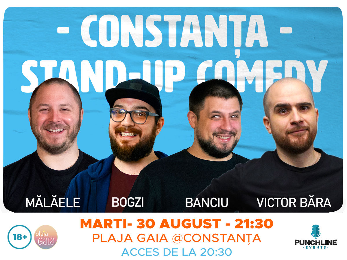 Bilete Constanta Stand Up Comedy cu Malaele Banciu Bogzi și Victor