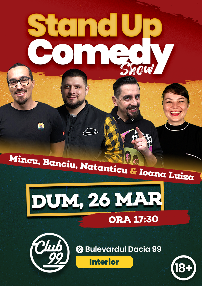 Bilete Stand Up La Club Cu Mincu Banciu Natanticu Ioana Luiza