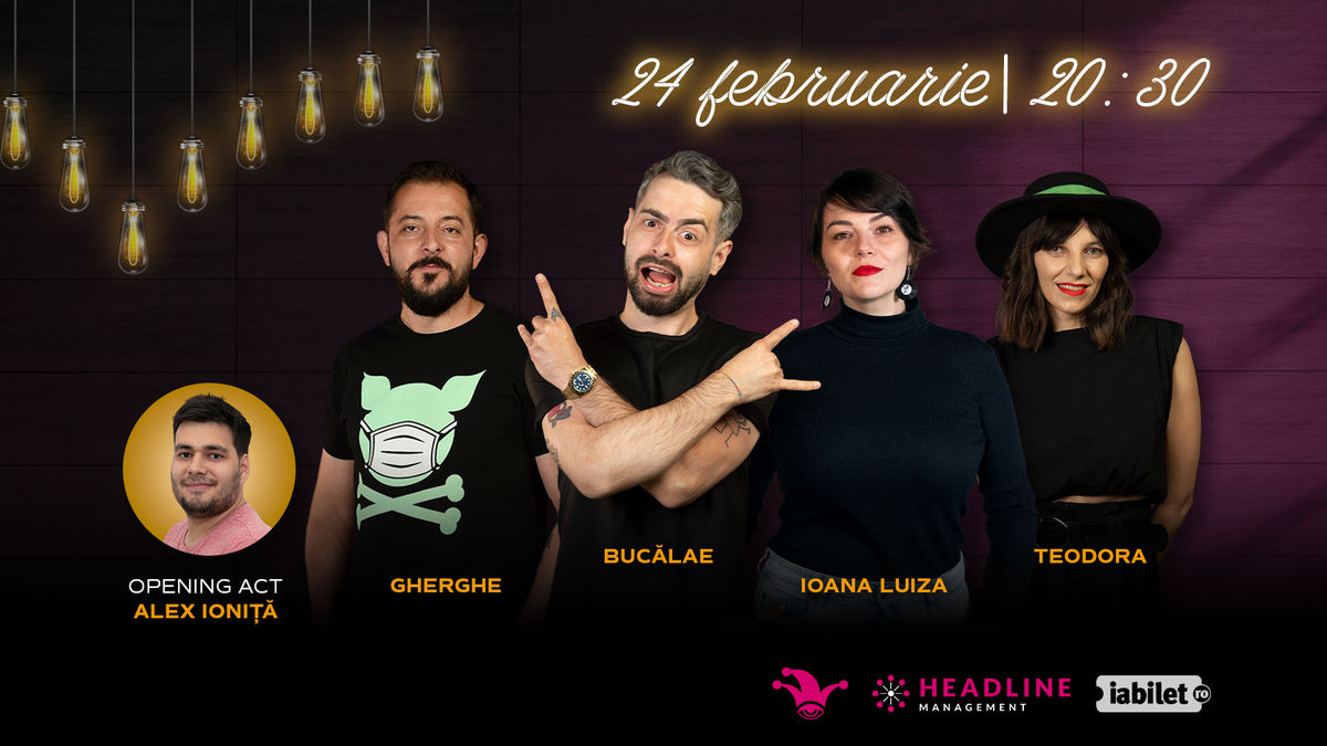 Bilete The Fool Stand up comedy cu Gherghe Radu Bucălae Ioana Luiza