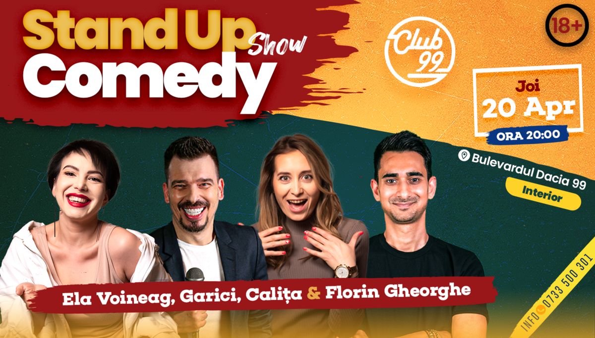 Bilete Stand Up Comedy Cu Ela Voineag Garici Cali A Florin La Club