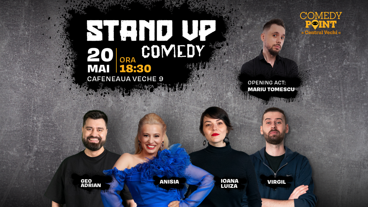 Bilete Comedy Point Stand Up Comedy Cu Geo Adrian Anisia Virgil I