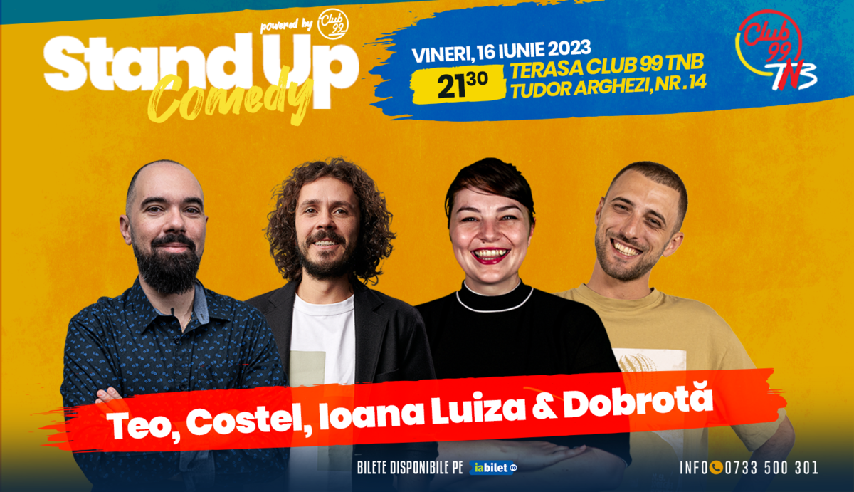 Bilete Stand Up Comedy Cu Teo Costel Ioana Luiza Dobrot La Club