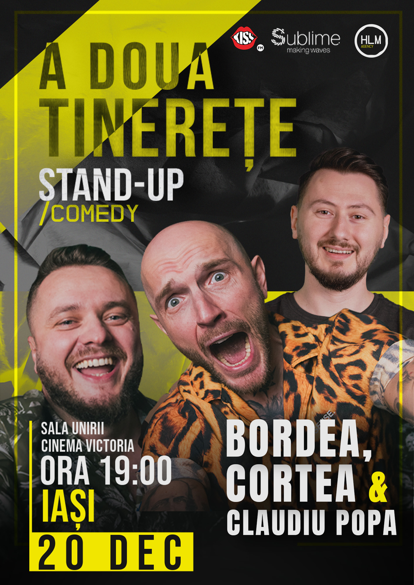 Bilete Iasi Stand Up Comedy Cu Bordea Cortea I Claudiu Popa A Doua