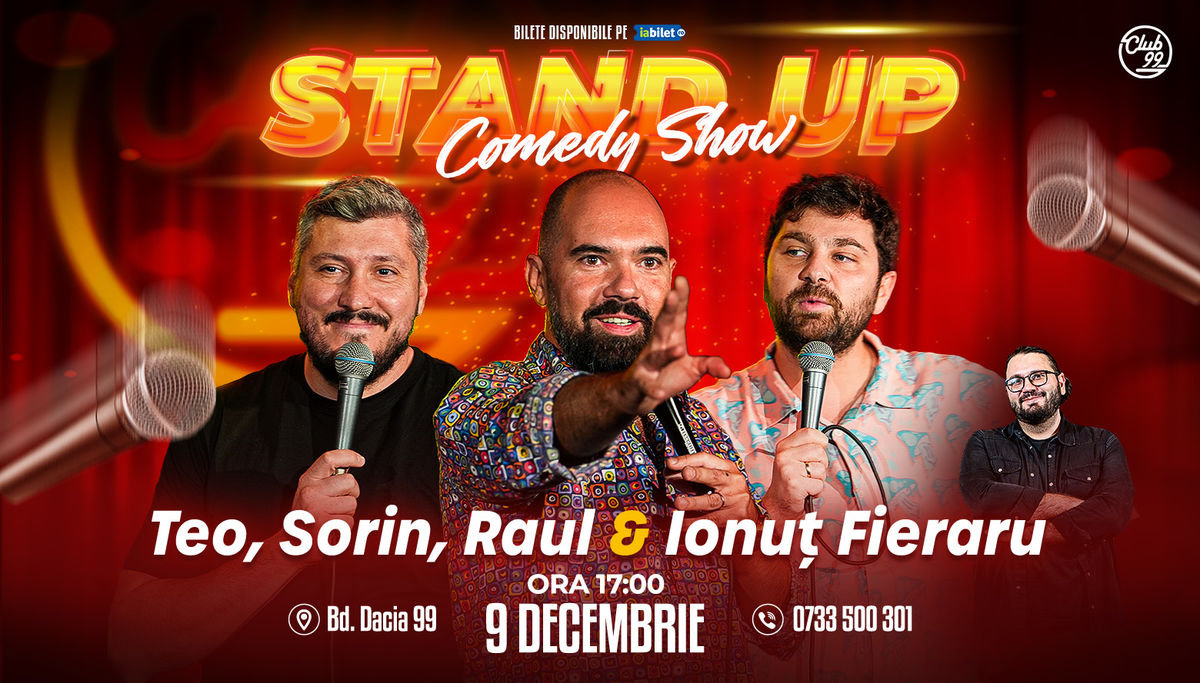 Bilete Stand Up Comedy Cu Teo Sorin P Rc Lab Raul Gheba Ionu