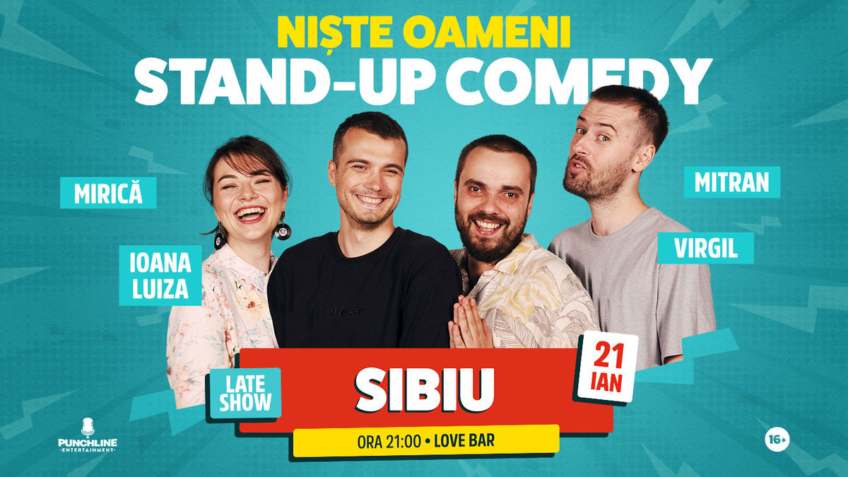 Bilete Sibiu Stand Up Comedy Cu Mirica Luiza Mitran Si Virgil