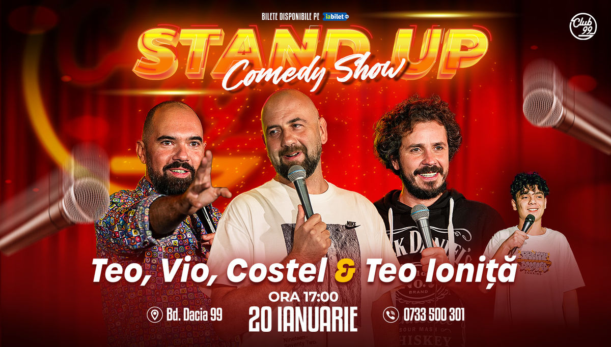 Bilete Stand Up Comedy Cu Teo Vio Costel Teo Ioni La Club