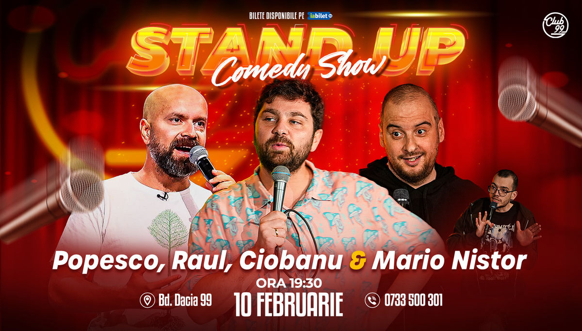 Bilete Stand Up Comedy Cu Cristi Popesco Raul Gheba Andrei Ciobanu