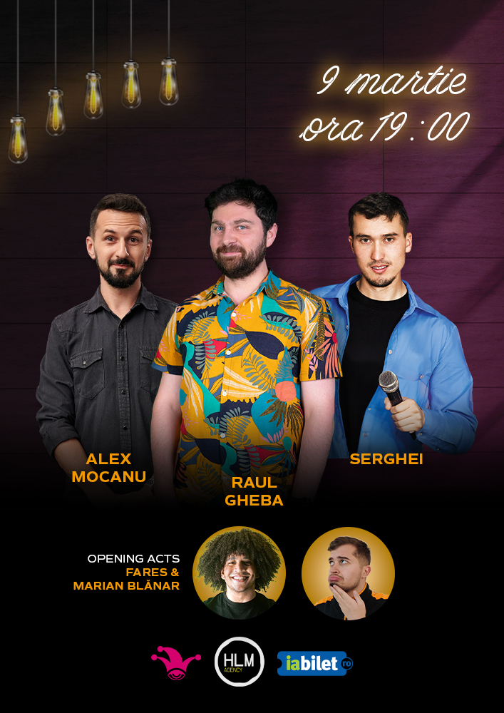 Bilete The Fool Stand up comedy cu Raul Gheba Alex Mocanu și Serghei