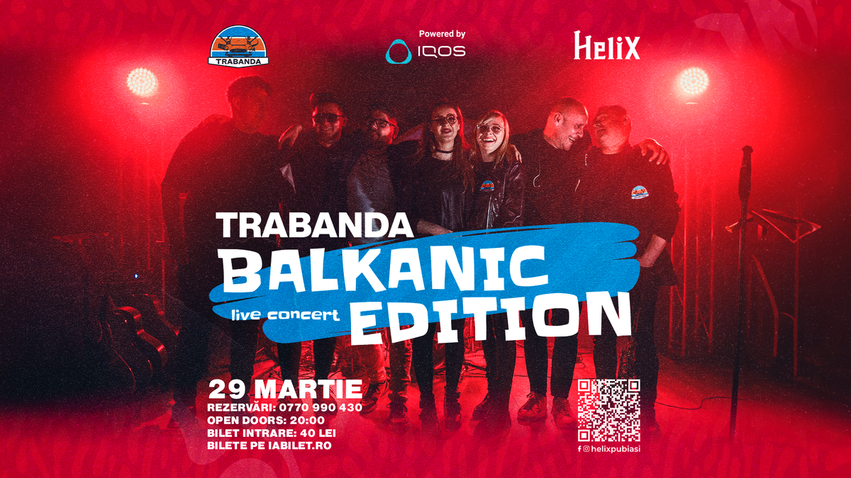 Bilete Iași Trabanda Live Concert Balkanic Edition 29 mar ora 20