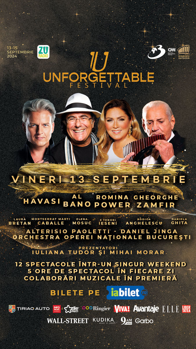 Bilete UNFORGETTABLE FESTIVAL Bilet De O Zi 13 Septembrie 13 Sep