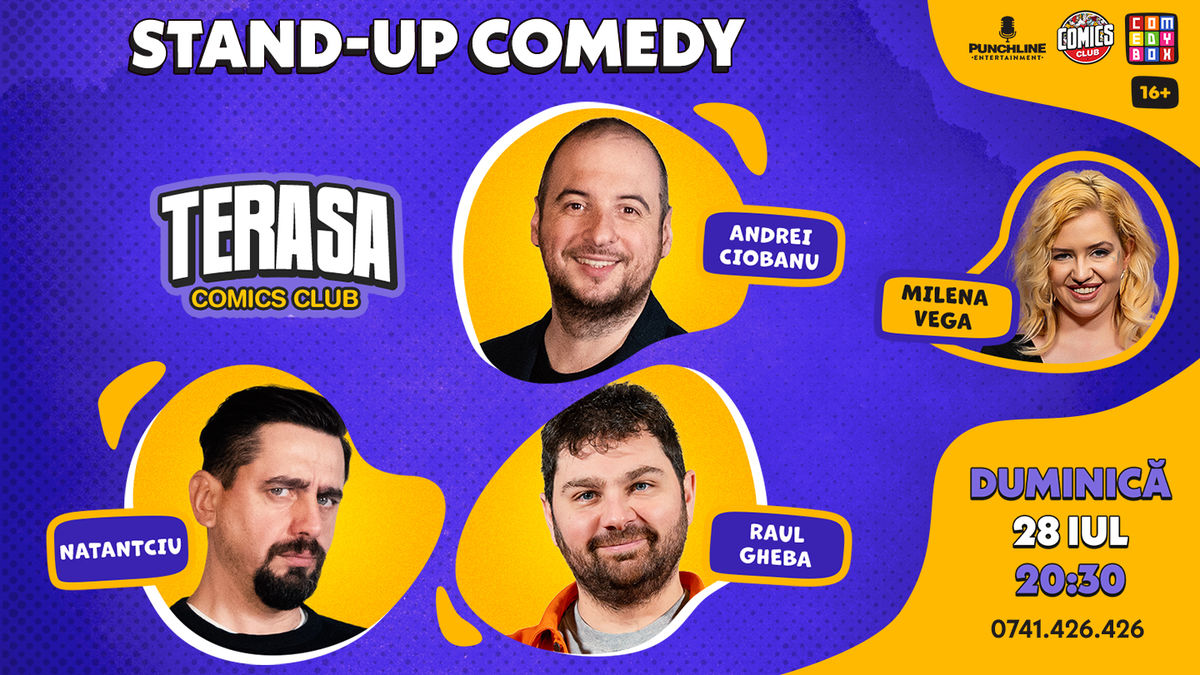 Bilete Stand up cu Natanticu Ciobanu și Raul pe Terasa ComicsClub