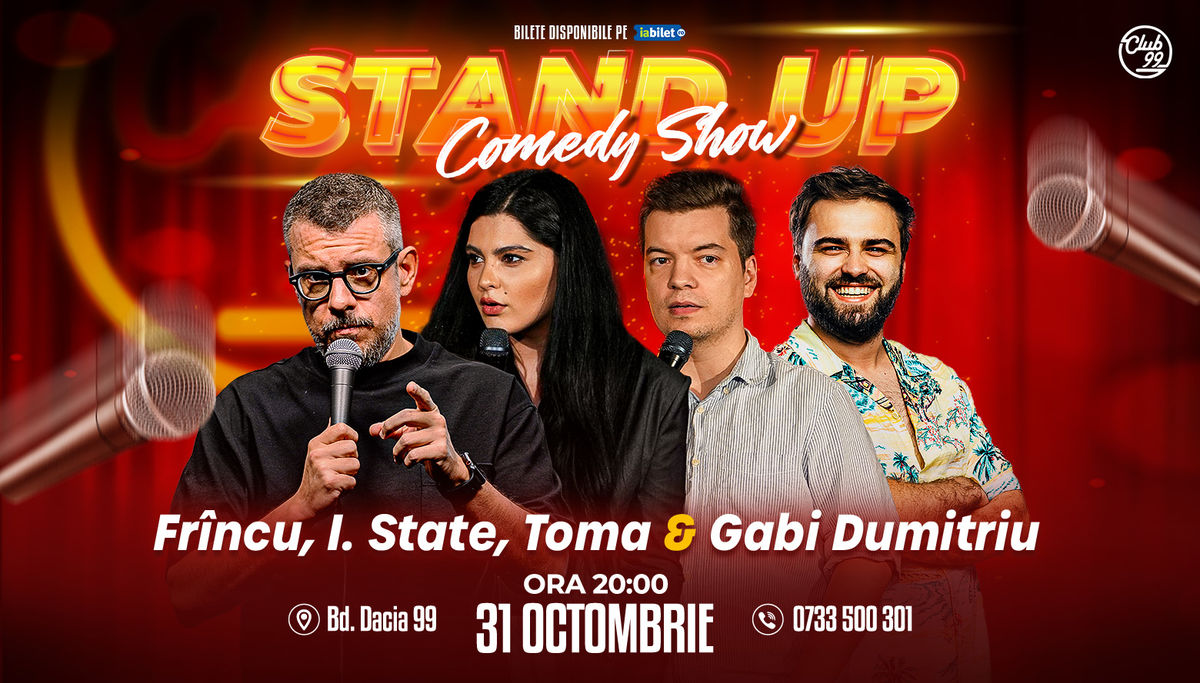 Bilete Stand Up Comedy Cu Fr Nculescu Ioana State Toma Gabi