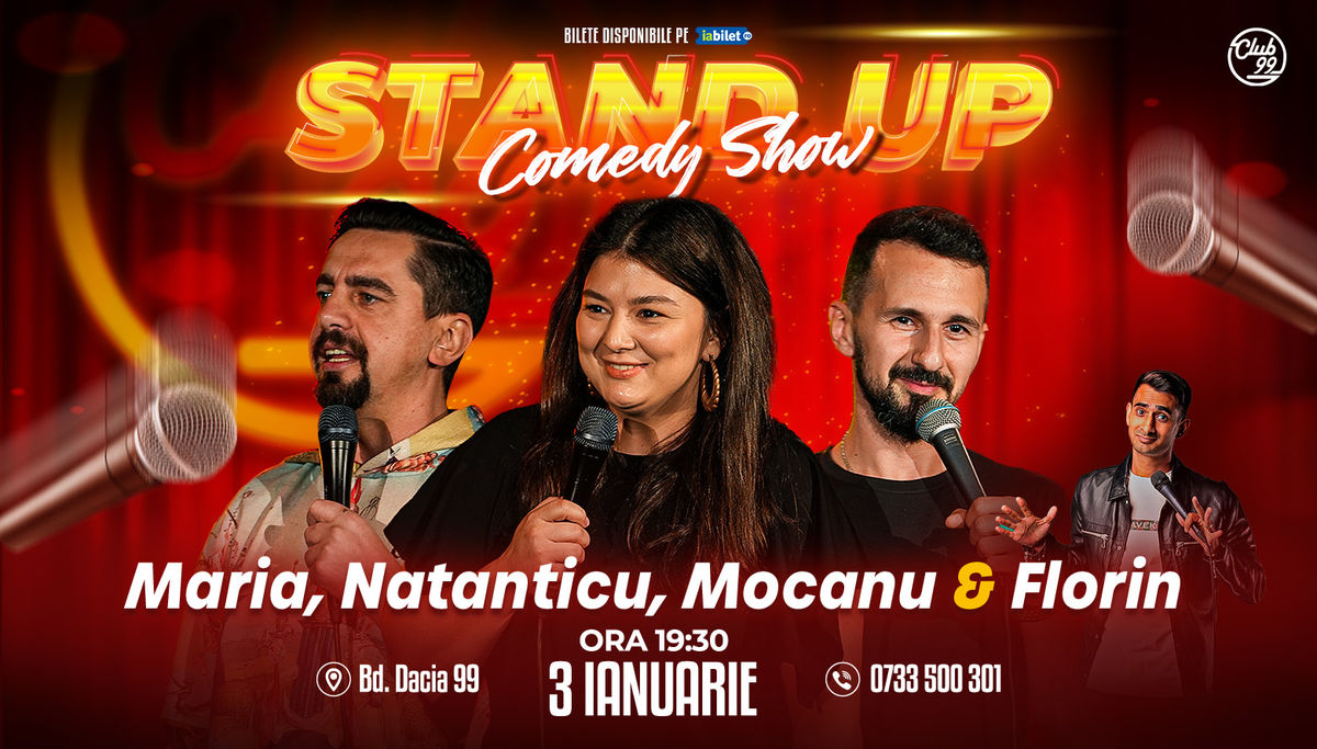 Bilete Stand Up Comedy Cu Maria Popovici Natanticu Mocanu Florin