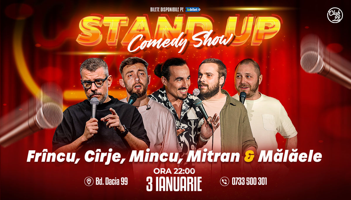 Bilete Stand Up Comedy Cu Fr Nculescu C Rje Mincu Mitran M L Ele