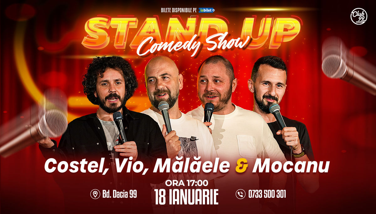 Bilete Stand up Comedy cu Costel Vio Mălăele Mocanu la Club 99 18