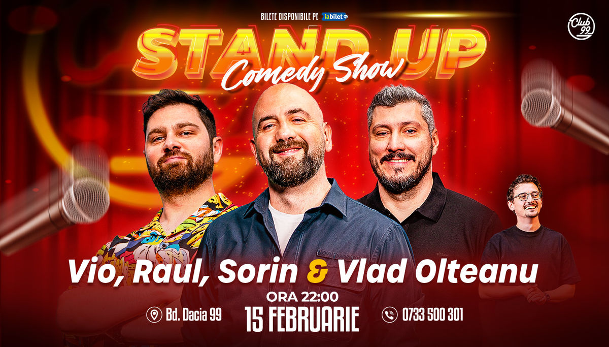 Bilete Stand Up Comedy Cu Vio Raul Gheba Sorin P Rc Lab Vlad