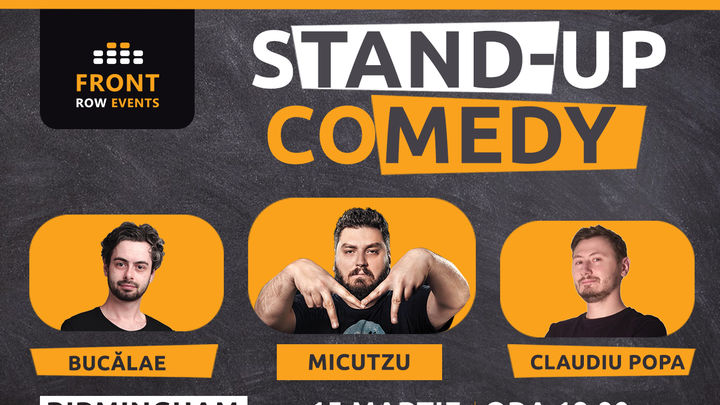 Birmingham: Stand-up comedy cu Micutzu, Bucălae & Claudiu Popa