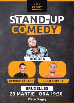 Bruxelles: Stand-up comedy cu Bordea, George Tănase & Nelu Cortea