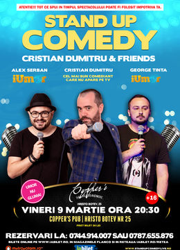 STAND-UP COMEDY Bucuresti Vineri 9 martie