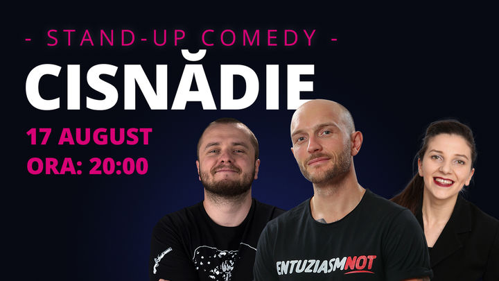 Cisnădie: Stand-up comedy cu Bordea, Nelu Cortea & Teodora Nedelcu