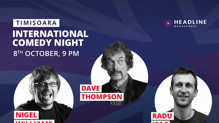 International comedy night with Dave Thompson, Nigel Williams & Radu Isac
