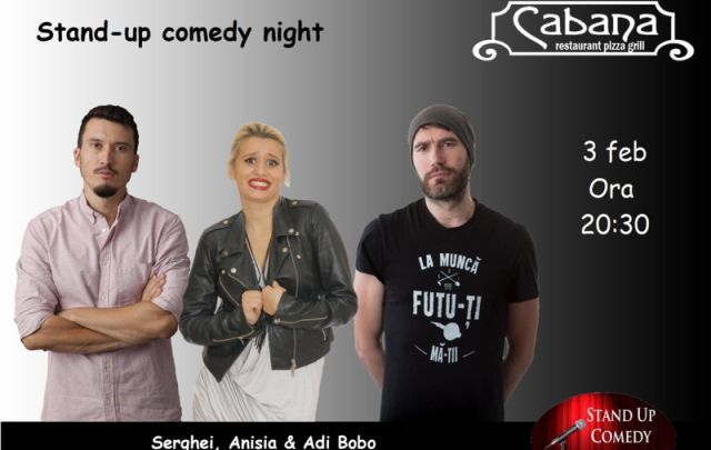Stand Up Comedy cu Anisia Gafton, Serghei & Adi Bobo
