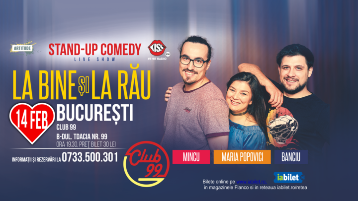 Stand-up Comedy cu Banciu, Mincu si Maria Popovici
