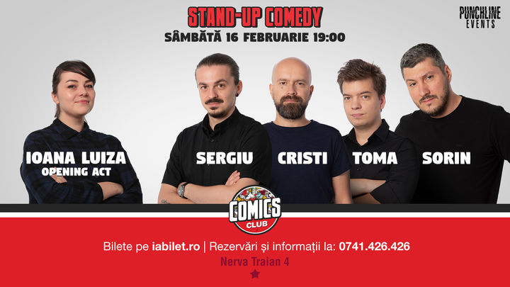 Show #1 - Stand Up Comedy cu Sorin, Sergiu, Toma & Cristi Popesco la Comics Club