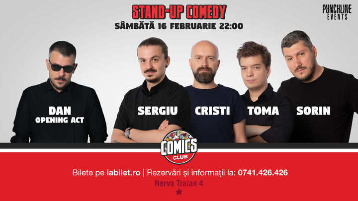 Show #2 - Stand Up Comedy cu Sorin, Sergiu, Toma & Cristi Popesco la Comics Club