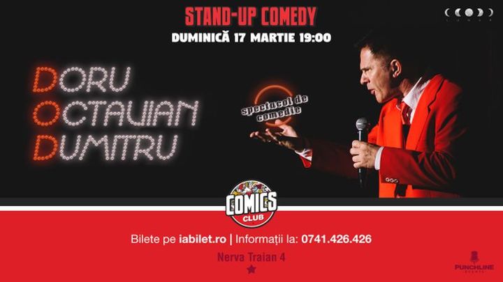 Spectacol de comedie cu Doru Octavian Dumitru la Comics Club