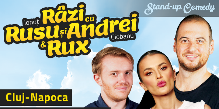 Cluj-Napoca: Stand-up Comedy - Râzi cu Rusu și Andrei & Rux