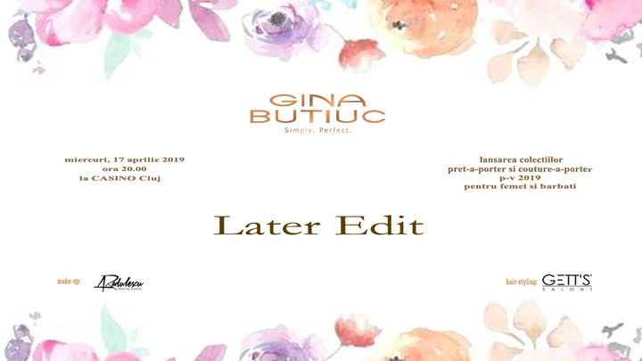 Gina Butiuc - Later Edit