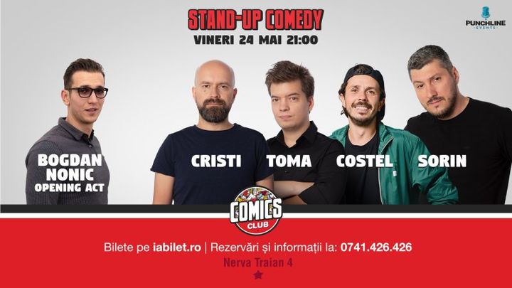 Stand Up Comedy cu Costel, Toma, Cristi & Sorin @ Comics Club