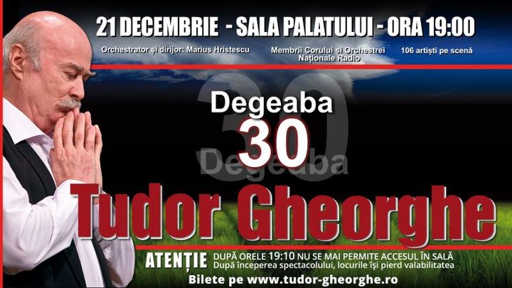 Tudor Gheorghe - Degeaba 30