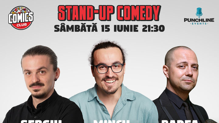 Stand Up Comedy cu Badea, Mincu & Sergiu Floroaia pe Terasa Comics Club