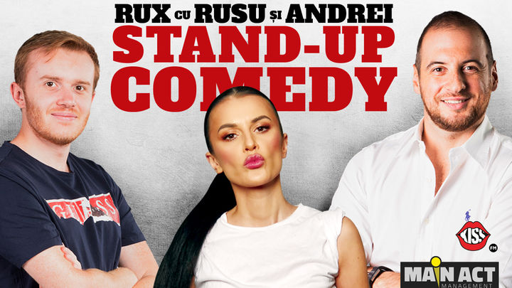 Vaslui: Stand-up Comedy RUX cu Rusu si Andrei