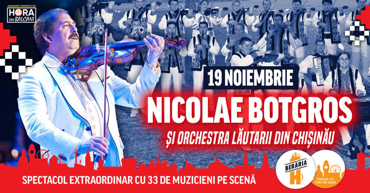 Concert Nicolae Botgros și Orchestra Lăutarii din Chișinău
