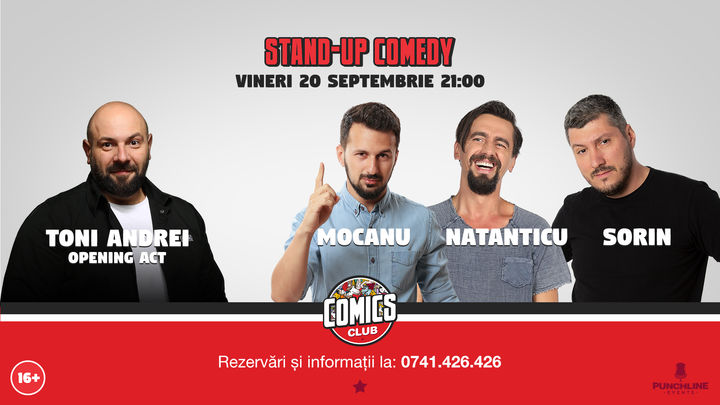 Stand Up Comedy cu Sorin, Natanticu și Mocanu @ Comics Club