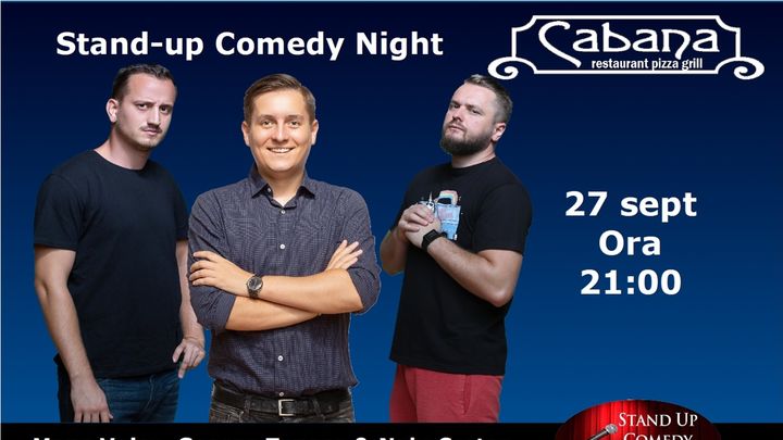 Stand Up Comedy Night cu George Tanase, Mane Voicu & Nelu Cortea 