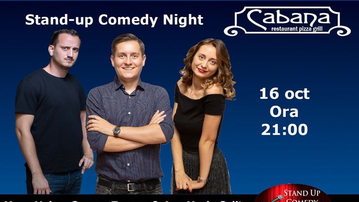 Stand-up comedy night cu George Tanase, Mane Voicu & Ana Maria Calita