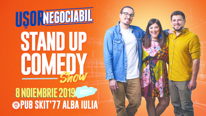 "Ușor negociabil" stand up show cu Mincu, Maria și Banciu