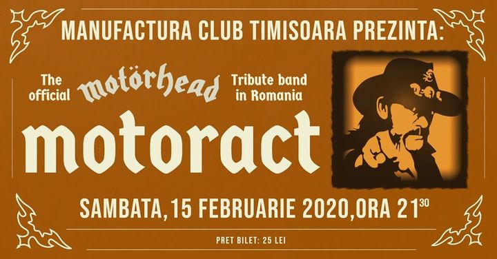 Timisoara: Motorhead Tribute: MotorAct LIVE in Capcana