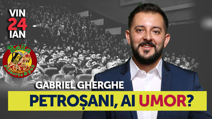Petrosani, ai umor? Stand Up Comedy Show cu Gabriel Gherghe