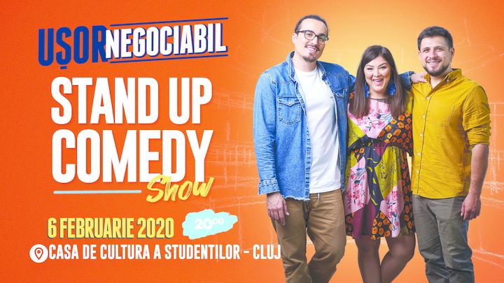 Cluj-Napoca: Stand up comedy cu Banciu, Maria Popovici si Mincu ''Ușor negociabil"