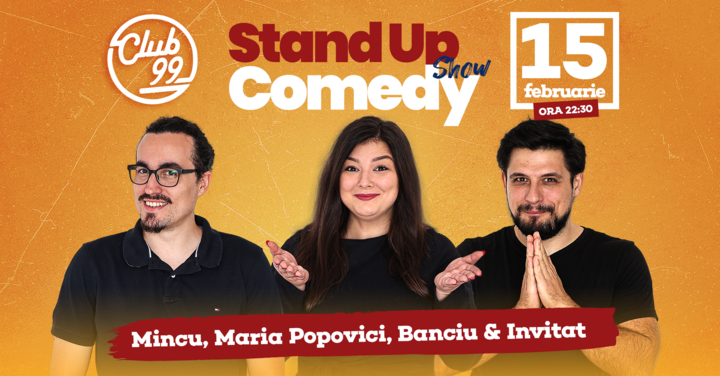 Stand up comedy cu Maria Popovici, Mincu si Banciu
