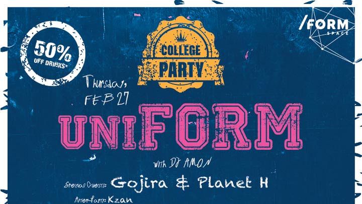 UniFORM Party | Gojira & Planet H at /FORM Space